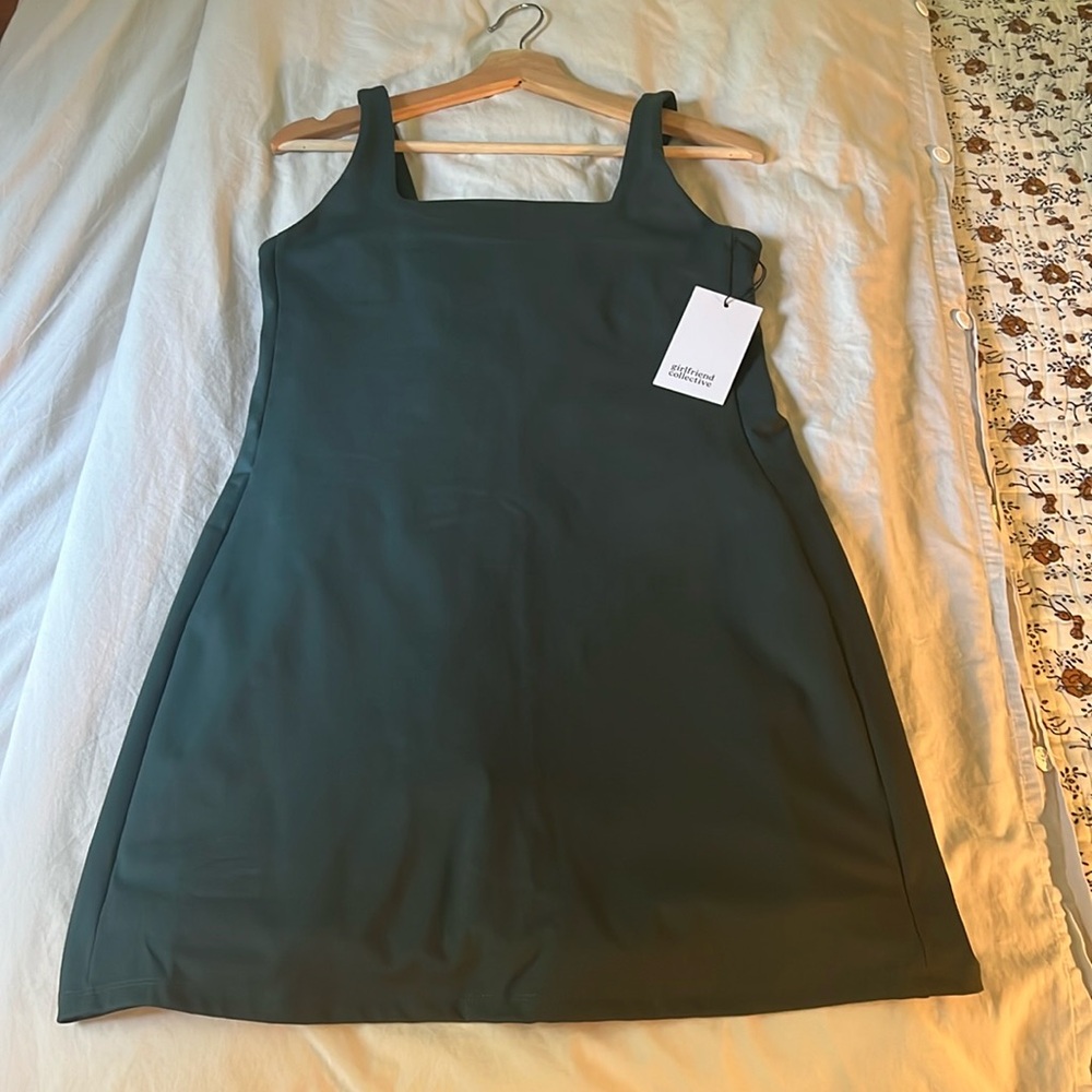 Girlfriend Collective Moss Tommy Dress L